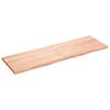 vidaXL P&ouml;yt&auml;levy vaaleanruskea 160x50x(2-4) cm k&auml;sitelty t&auml;ystammi