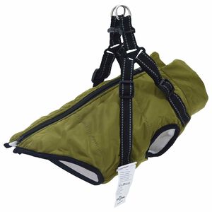 vidaXL Koiran Takki Armivihre&auml; L28 Fleece ja polyesteri