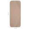 vidaXL Liukumattomat porrasmatot 15 kpl 60x25 cm beige suorakaide