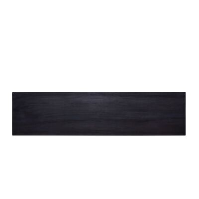 vidaXL Konsolipöytä musta 120x30x75 cm täysi mahonki