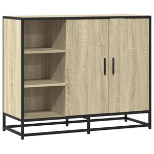 vidaXL Senkki Sonoma tammi 92x35x76 cm tekninen puu