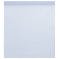 vidaXL Staattinen ikkunakalvo himmeä läpinäkyvä valk. 45x1000 cm PVC
