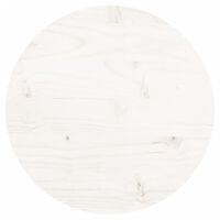 vidaXL Pöytälevy pyöreä valkoinen Ø30x3 cm täysi mänty