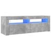 vidaXL TV-taso LED-valoilla betoninharmaa 120x35x40 cm