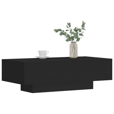 vidaXL Sohvapöytä musta 100x49,5x31 cm tekninen puu
