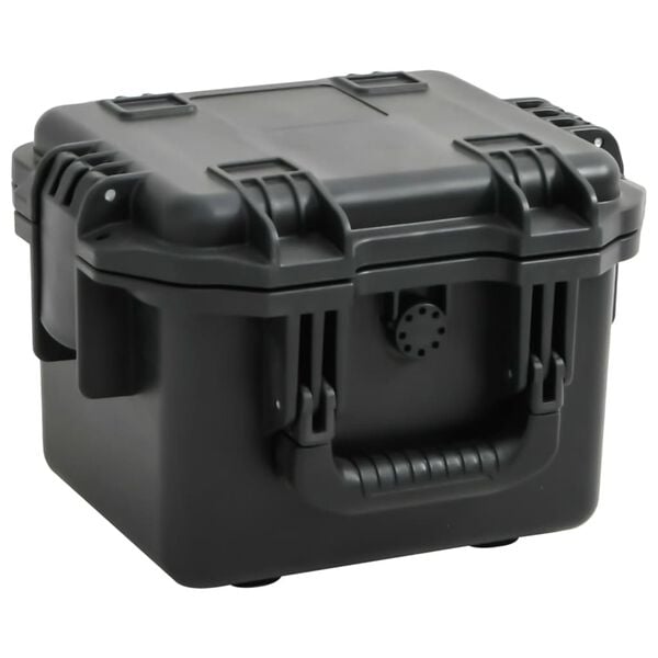 vidaXL Kannettava Flight Case Musta 30x24,5x20 cm PP