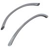 vidaXL Kahva 2 kpl Hopea 107 x 3.6 x 23 mm Ruostumaton ter&auml;s