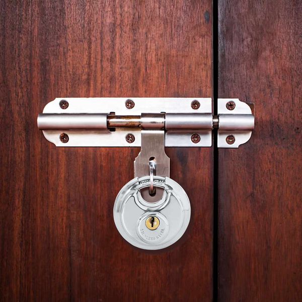 vidaXL Discus-lukot avaimilla 6 pcs Hopea 7 x 2.4 x 7 cm