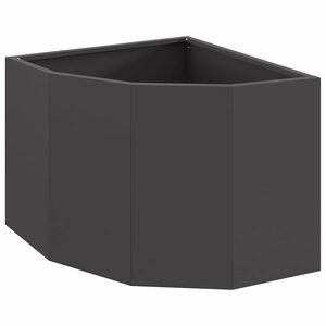 vidaXL Kulmapenkin Ruukku Musta 45 x 45 x 35 cm Ter&auml;s