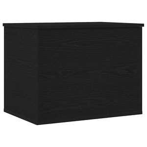 vidaXL S&auml;ilytyslaatikko Musta tammi 60 x 42 x 46 cm Tekninen puu