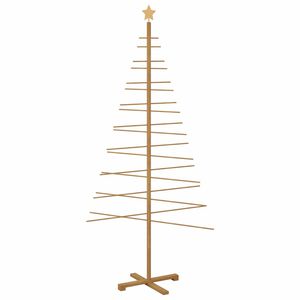 vidaXL Puinen Joulukuusi jalustalla Ruskea 210 cm Bambu