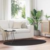 vidaXL Alue matot Ovaali HUARTE Musta 100 x 200 cm 100% polyesteri