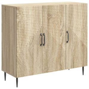 vidaXL Sivup&ouml;yt&auml; Sonoma-tammi 89 x 34,5 x 80 cm Tekninen puu