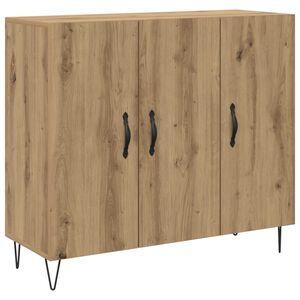 vidaXL Sivup&ouml;yt&auml; Artisan tammi 90 x 32,5 x 80 cm Tekninen puu