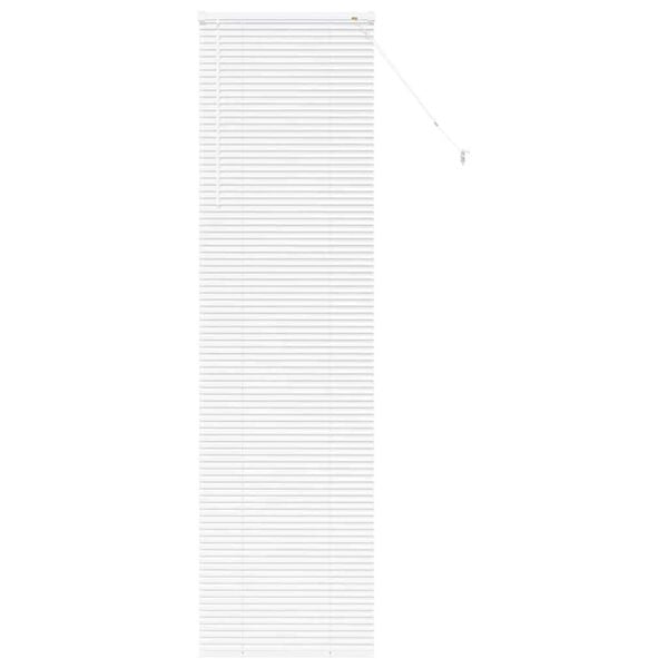 vidaXL Ikkunakaihdin verhoilla Valkoinen Alumiini