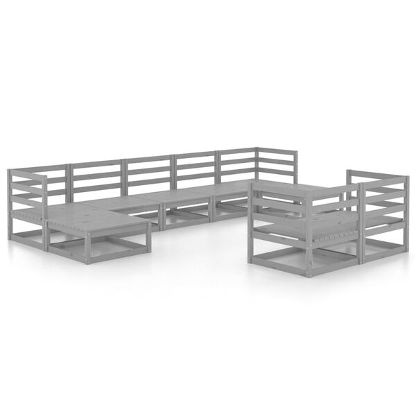 vidaXL 9-osainen Puutarhasohvasarja t&auml;ysi m&auml;nty