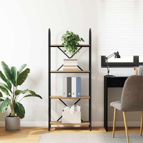 vidaXL Kirjahylly Artisan tammi 60 x 30 x 146 cm Tekninen puu