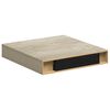 vidaXL Kelluvat sein&auml;hyllyt 2 kpl tammen v&auml;rinen 23x23,5x3,8 cm MDF