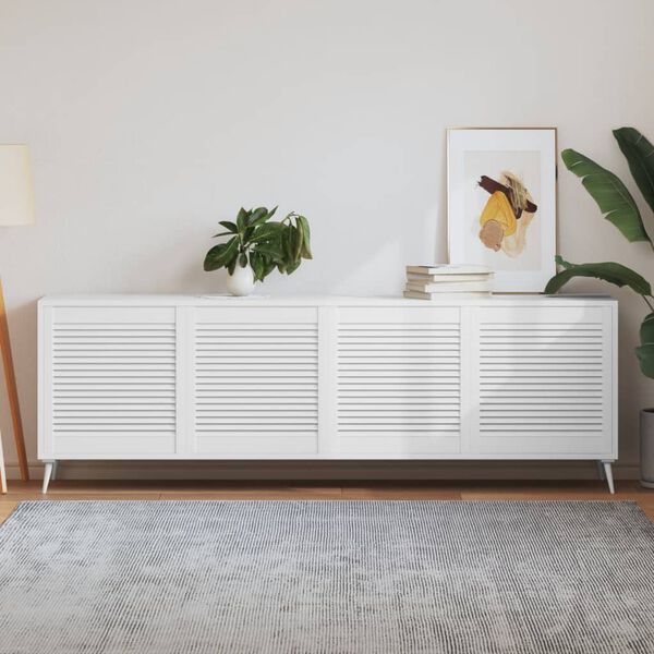 vidaXL Kaapin ovet s&auml;lemuotoilu 4 kpl valk. 61,5x59,4 cm t&auml;ysi m&auml;nty