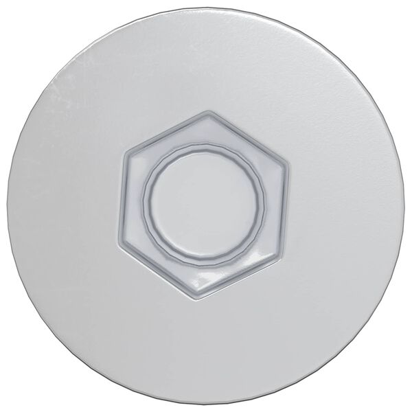 vidaXL Confirmat-ruuvit 2 pcs Hopea &Oslash;7 x 50 mm Metalli