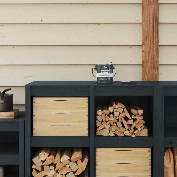 vidaXL Puumaali Harmaa 16,5 x 16,5 x 15,9 cm Seinätaideteos