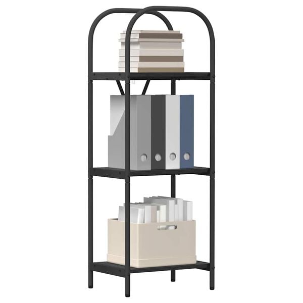 vidaXL Kirjahylly Musta tammi. 40 x 30 x 109 cm Tekninen puu