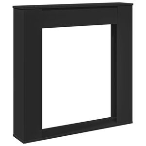 vidaXL Takan ymp&auml;rys musta 100x20x100 cm tekninen puu