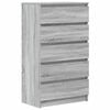 vidaXL Laatikosto harmaa Sonoma 60x36x103 cm tekninen puu