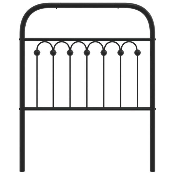 vidaXL Metallinen vaihtop&auml;&auml;ty musta 75 cm