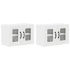 vidaXL Tiskipaneeli Kalmar 2 pcs Valkoinen 60 x 31 x 40 cm