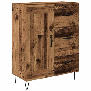 vidaXL Sivup&ouml;yt&auml; Vanha puu 69,5 x 34 x 90 cm K&auml;sitelty puu