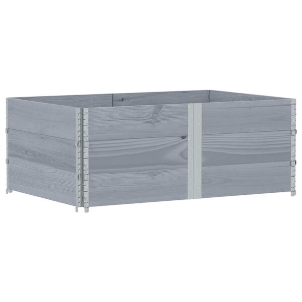 vidaXL Kukkalaatikko harmaa 150x100 cm t&auml;ysi m&auml;nty