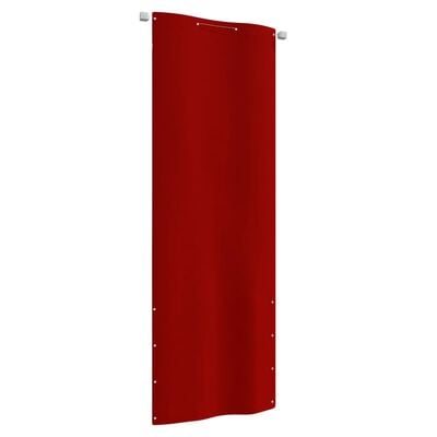 vidaXL Parvekkeen suoja punainen 80x240 cm Oxford kangas