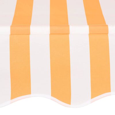 vidaXL Sisäänkelattava markiisi 100 cm oranssivalkoiset raidat