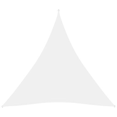 vidaXL Aurinkopurje Oxford-kangas kolmio 3,6x3,6x3,6 m valkoinen