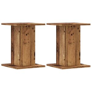 vidaXL Kaiutintelineet 2 kpl vanha puu 30x30x40 cm tekninen puu