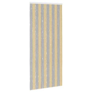 vidaXL Hy&ouml;nteiskangas Chenille Harmaa ja beige 100 x 230 cm 100% PP