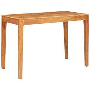 vidaXL Ruokap&ouml;yt&auml; 110 x 55 x 76 cm Tihe&auml; akasiapuu Ruskea Suorakaide