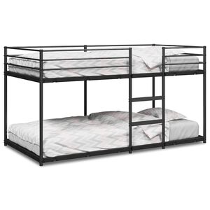 vidaXL Kerross&auml;nky ilman patjaa musta 75x190 cm ter&auml;s