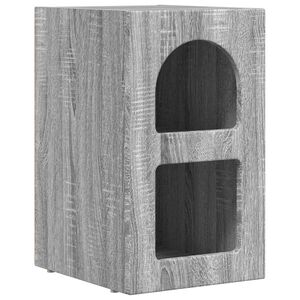 vidaXL Y&ouml;p&ouml;yt&auml; Harmaa Sonoma 29,5 x 33,5 x 50 cm Tekninen puu