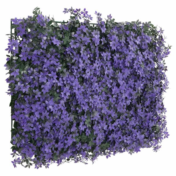 &nbsp;vidaXL Keinotekoinen lehtiaita 24 kpl violetti 40x60 cm