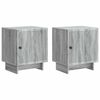 vidaXL Y&ouml;p&ouml;yt&auml;kaappi 2 pcs Harmaa sonoma 43 x 34,5 x 50 cm