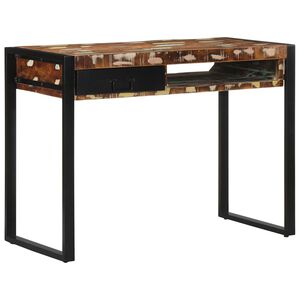 vidaXL Ty&ouml;p&ouml;yt&auml; Moniv&auml;rinen 100x50x75 cm Massiivipuu kierr&auml;tetty