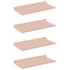 vidaXL Kelluva hylly 4 kpl Pinkki 40 x 18 x 2,5 cm Ter&auml;s