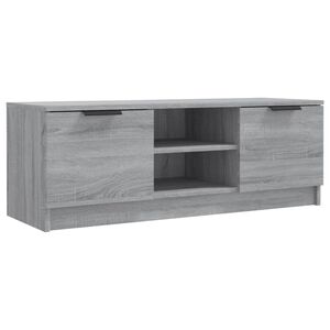 vidaXL TV-taso harmaa Sonoma 102x35x36,5 cm tekninen puu