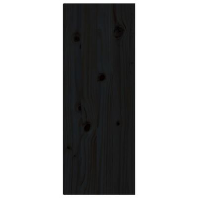 vidaXL Seinäkaappi musta 30x30x80 cm täysi mänty