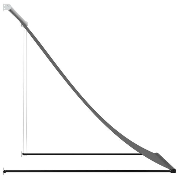 vidaXL Sis&auml;&auml;nkelattava markiisi antrasiitti 150x150 cm kangas ja ter&auml;s