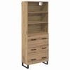 vidaXL Korkea kaappi 2 kpl Artisan tammi 69,5 x 34 x 180 cm