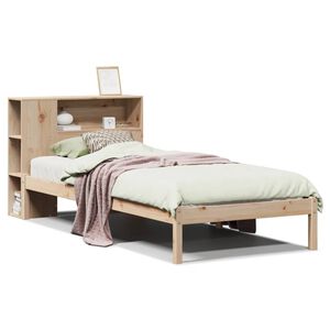 vidaXL S&auml;nky kirjahyllyll&auml; ilman patjaa 75x190 cm t&auml;ysi m&auml;nty