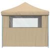 vidaXL Juhlateltta Beige 292 x 292 x 315 cm Oxford-kangas